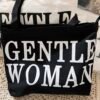 Gentle Woman Tote Bag w/Zipper